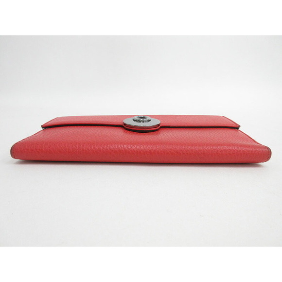 Gucci Double Hook Long Wallet Red Leather - Picture 3 of 13